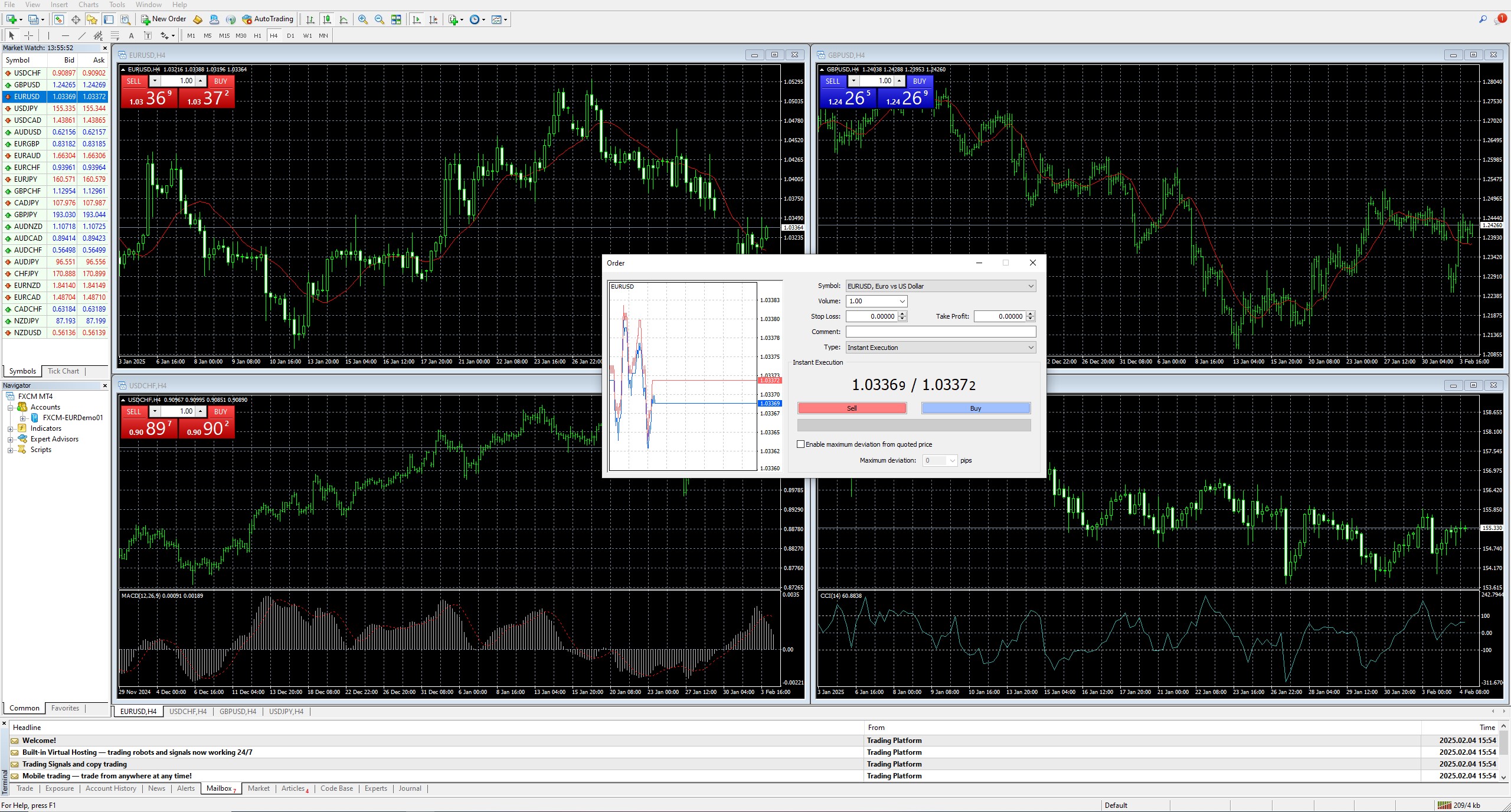 FXCM MT4